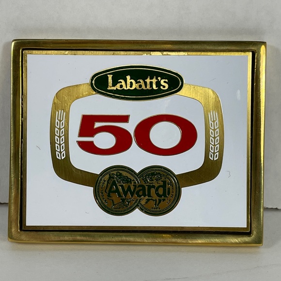 Labatt Other - Rare Solid Brass Vintage Labatt’s 50 Ale Award Belt Buckle